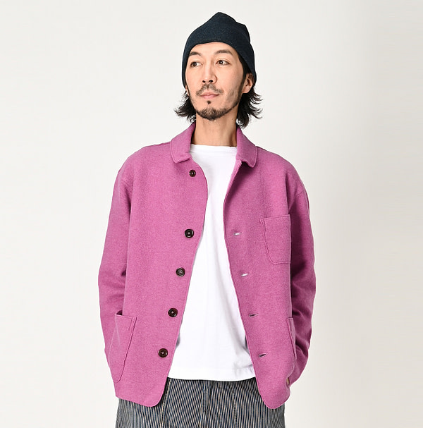 908 Float Boiled Wool Jacket Male Model