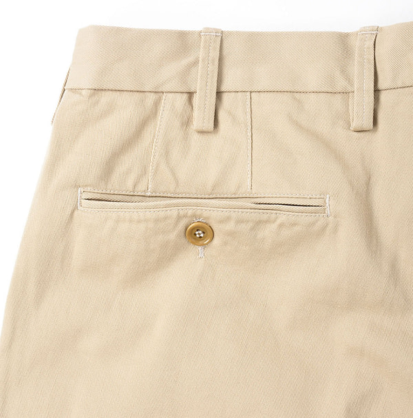 Okome Chino Miyuki Cotton Pants Detail