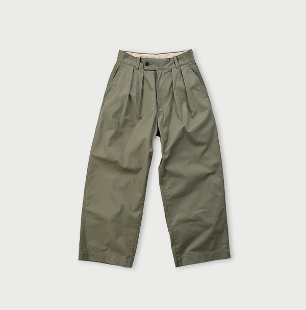 High Density Gaba Cotton Charlotte Baggy Sand Khaki