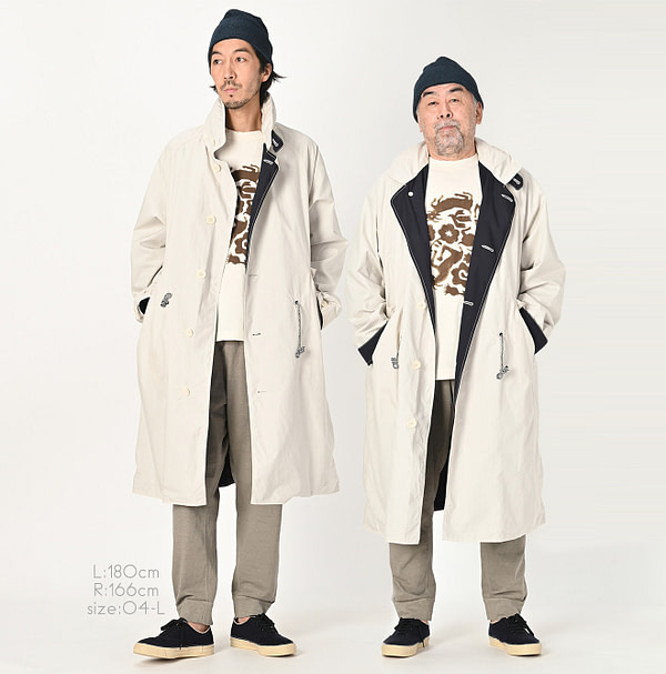 Ripstop 908 Balmacaan Coat Male Models