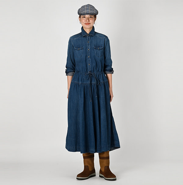 Shirt Denim Eastern Dress Shou Female Model