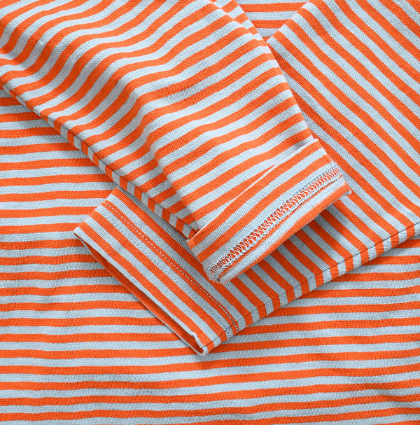 4545 Stripe 908 Ocean T-shirt Detail