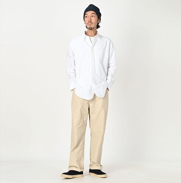 Supima Oxford 908 Loafer Shirt Male Model