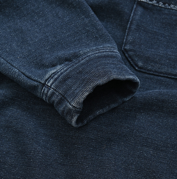 Indigo Urake 908 Outer Sweat Detail