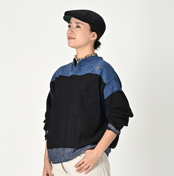 Indigo Yama Basque Outer T-shirt