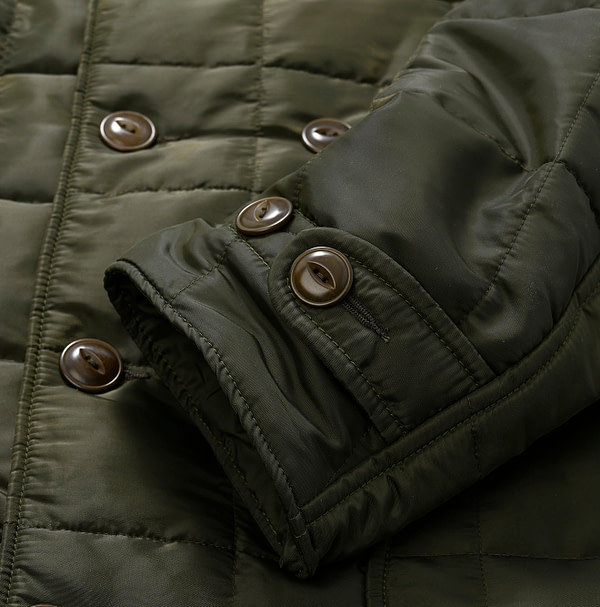 908 Thick Nylon Tent Coat Detail