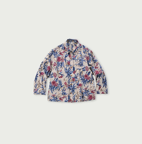 Doama Hira Garden Balsam Print Square Shirt Pink