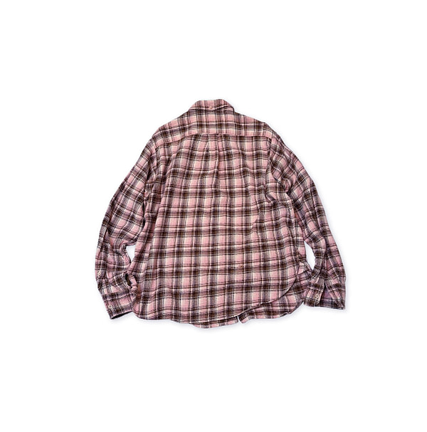 Green Check 908 Indian Flannel Ocean Shirt Back