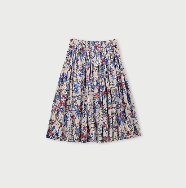 Doama Hira Garden Balsam Print Easy Skirt Back