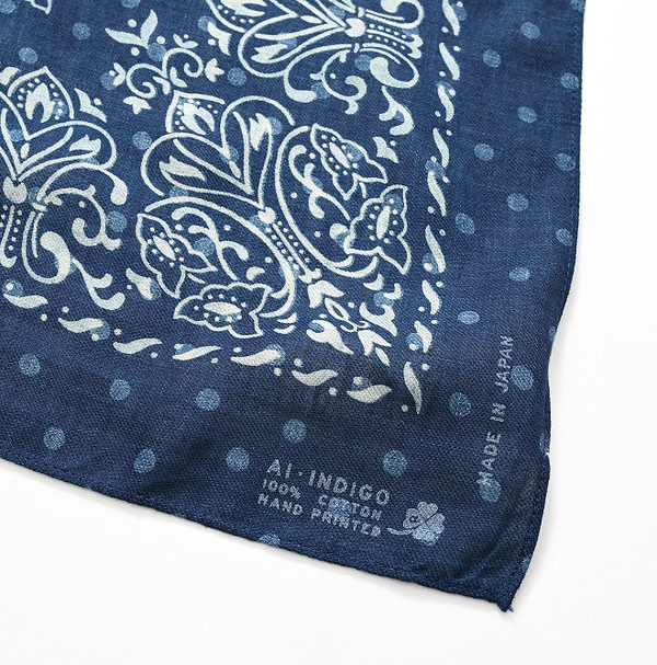 Indigo Aya Momisley Bandana Detail