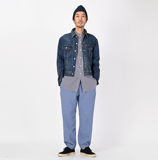 Raimugi Cotton Denim 908 Yama Hikohime Jan Distressed Male Model