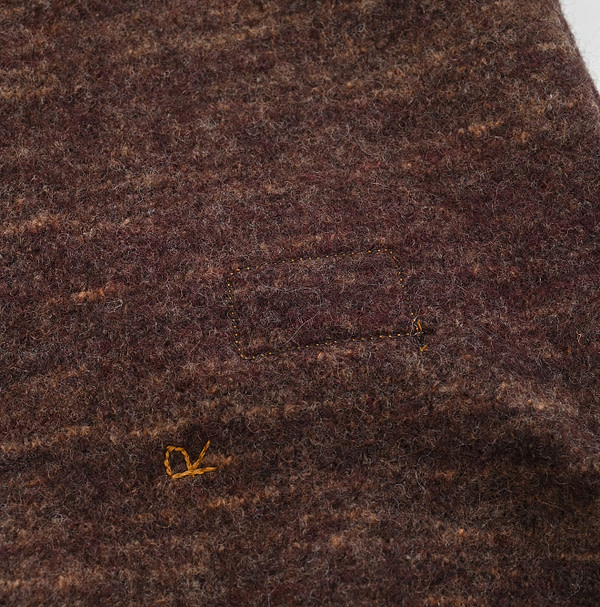 Chitose Wool Boiled 908 Uma Sweater Detail