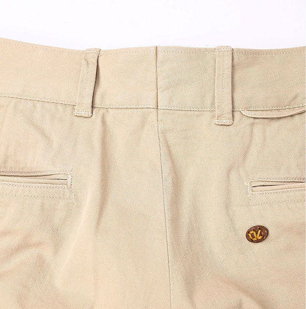 Okome Chino Cotton Charlotte Pants Detail