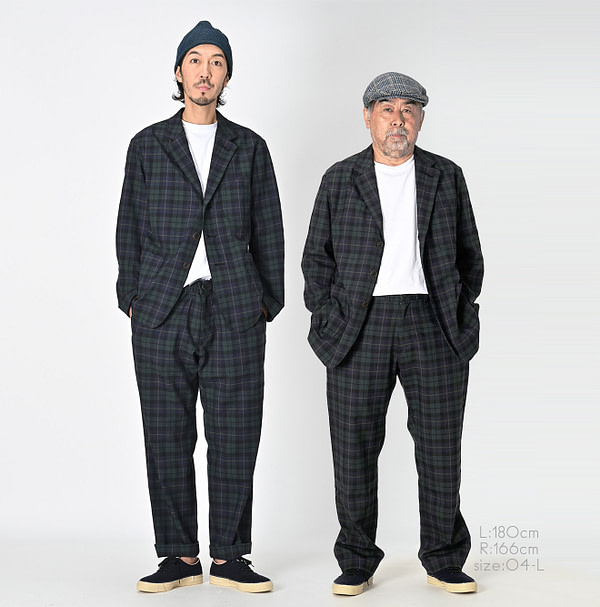 Wool Serge Stretch Miyuki Jacket Jacket MEN Male Models