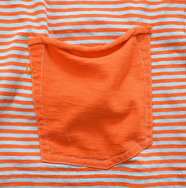 4545 Stripe 908 Ocean T-shirt Detail