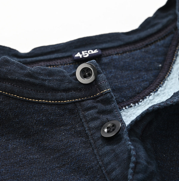 Indigo Urake 908 Henley Nou Detail