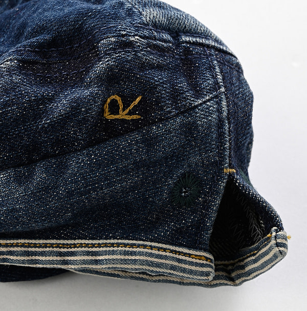 Happy Cotton Denim Beret Detail