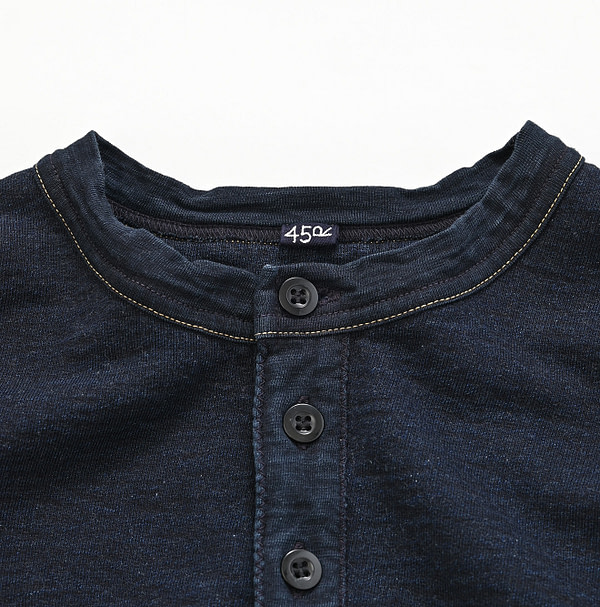 Indigo Urake 908 Henley Nou Detail