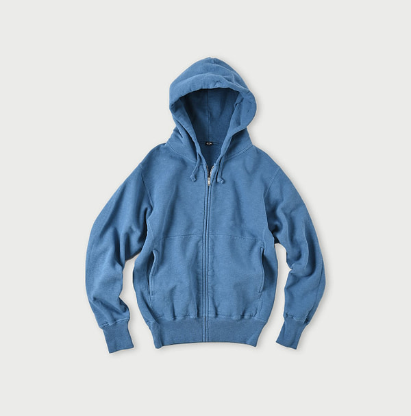 Urake 908 Zip Hoodie Hayama Blue