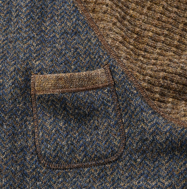 Shetland Wool Tweed Knit Dress Detail