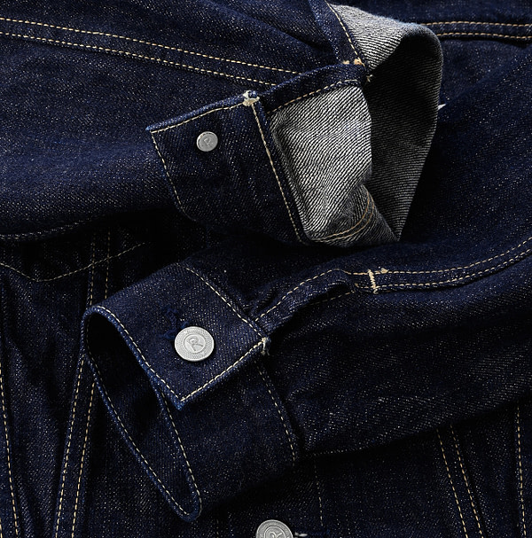 Futatabi 6.5 Ai Denim Sorahikohime Jacket Detail