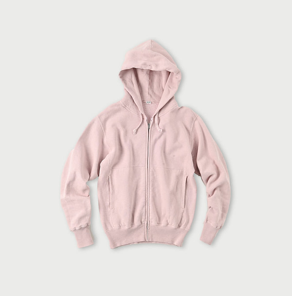 Urake 908 Zip Hoodie Light Pink