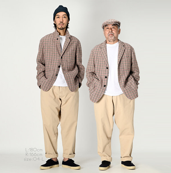 Cotton Tweed Miyuki Jacket MEN Male Models