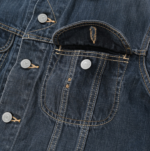 Kageiro Nando Raimugi Cotton Denim 908 G-jan Detail