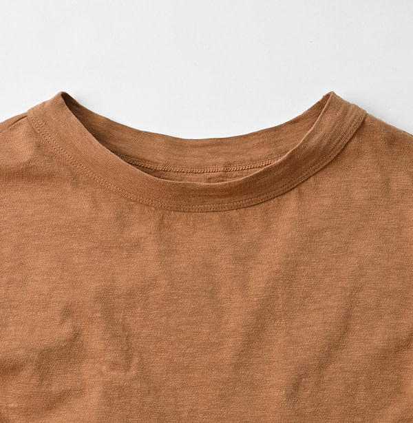 Tenjiku 45 Star Short Sleeve Dress Camel Detail