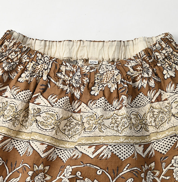 Sarasa Block Print Puff Blouse Detail