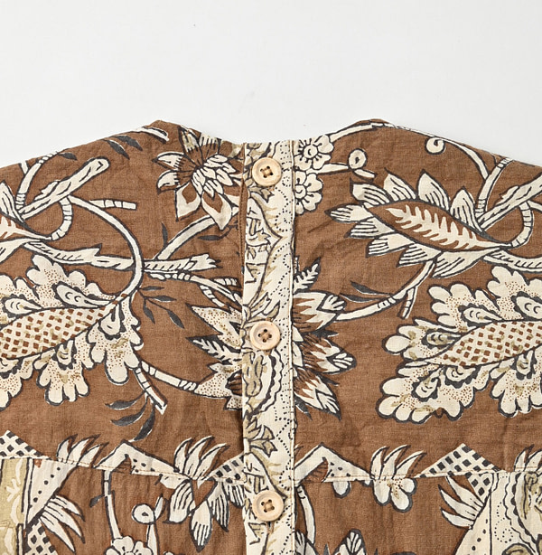 Sarasa Block Print Dress Detail