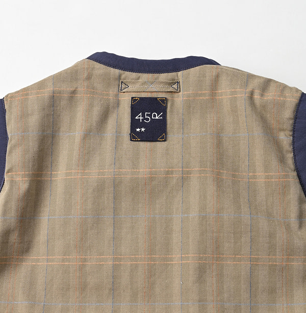 Jersey Furano Reversible Quilt Vest Detail