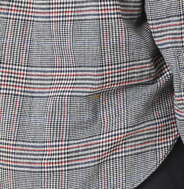 Double Woven 908 Loafer Button Down Shirt Detail