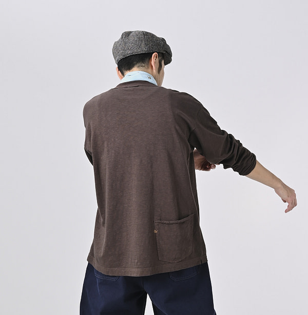 Plant Dyed 908 Ocean T-shirt Male Model