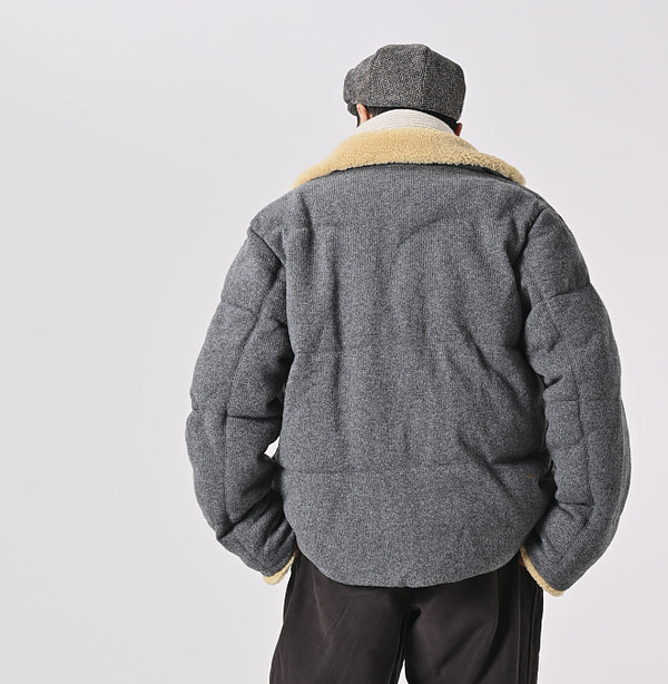 Cashmere Jersey 908 Flannel Blouson Male Model