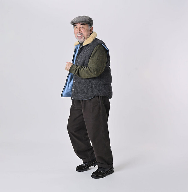 Moleskin 908 Peg Top Pants Male Model