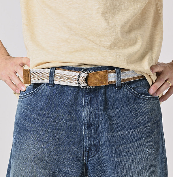 Regiment Knit Belt Male Model