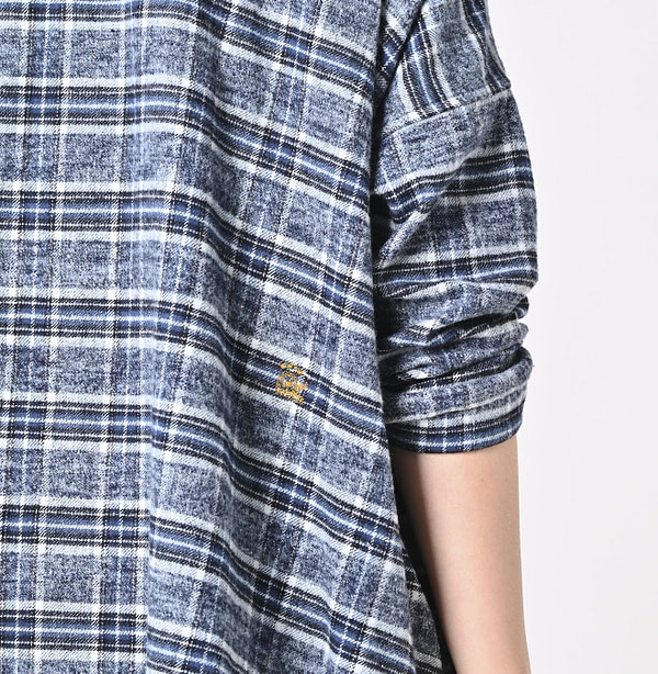 ONEONE Iroiro Indian Flannel Frill Tunic Detail