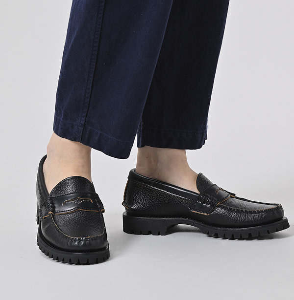 YUKETEN x 45R Cordovan Loafer Cortina Sole Female Model