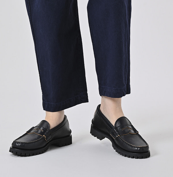 YUKETEN x 45R Cordovan Loafer Cortina Sole Female Model