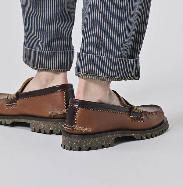 YUKETEN x 45R Cordovan Loafer Cortina Sole Male Model