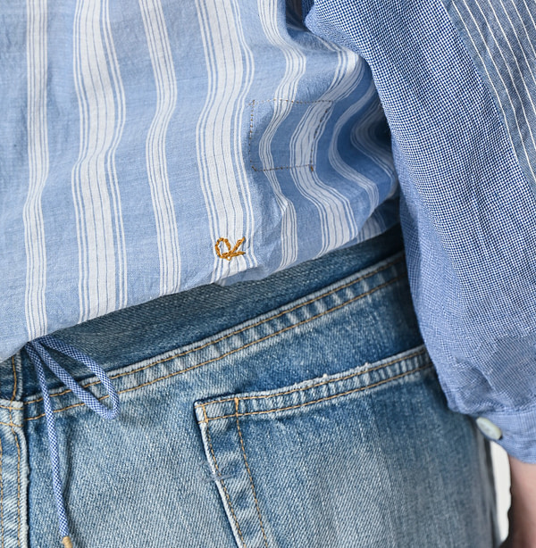 Ai Bleeze Khadi Mix Puff Blouse Detail