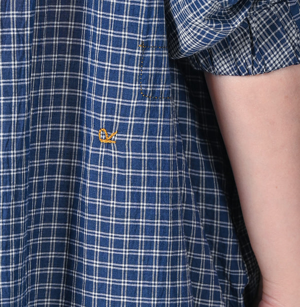 Ai Bleeze Khadi Mix Tuck Dress Detail