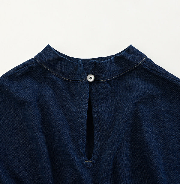 Indigo Dozume Tenjiku Dolman T-shirt Detail