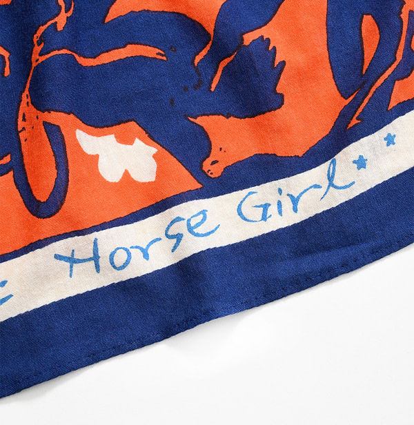 Tenjiku Horse Girl Bandana Detail