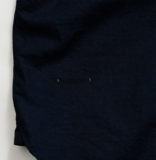 Indigo Double Woven 908 Loafer Shirt Detail