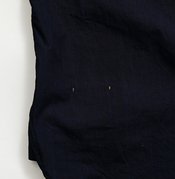 Indigo Supima Organic Baptiste 908 Loafer Shirt Detail