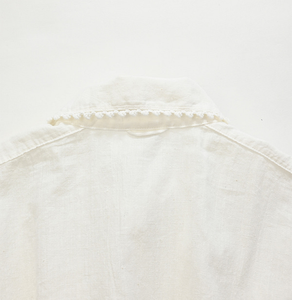 Indian Khadi Pintuck Blouse Detail