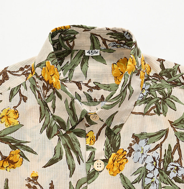 Doama Hira Garden Balsam Print Square Shirt Detail