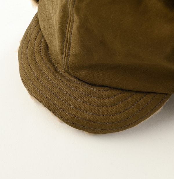 Satin x Boa Bomber Hat Detail